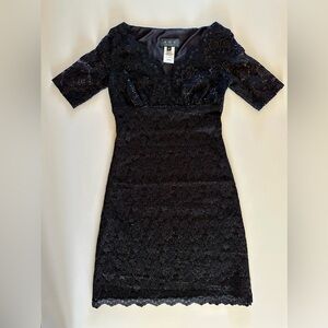 ABS Little Black Dress.  Black, lace with a little shimmer.  Size P. Worn once.